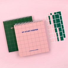 2021 스터디플래너 일일 계획표 3개월 플래너 블루, 단품