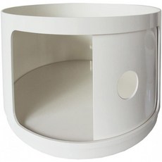 Kartell 495503 모듈식 요소 콤포니빌리 라운드 불투명 직경 42 x 38.5 cm ABS 화이트