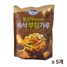 CJ제일제당 통감자를 갈아 넣은 바삭부침가루, 1kg, 5개