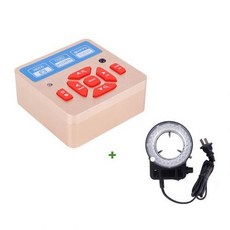 [해외] YIZHAN 28MP HDMI 카메라 현미경 7X45X SIMULFOCAL 이중 붐 스탠드 TRINOCULAR 스테레오 줌 현미경 링 라이트 MICROSCOPIO, B