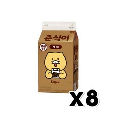 춘식이 커피우유 팩음료 500ml, 8개, 8개