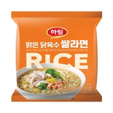 하림 맑은 닭육수 쌀라면 112g, 16개