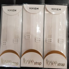 비비안 브래지어 *기본* 두깨의 투명끈 ST3300 WH, 1개, 1개