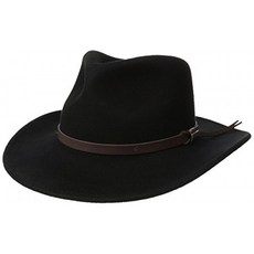 Woolrich 울 리치 남성 가루 펠트 아웃백 모자 블랙 작은