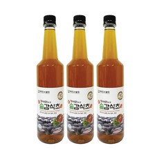 자연과발효 5년숙성 자연발효 솔잎감식초 750ml 3병 항아리숙성, 3개