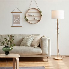 [천삼백케이] [HANSSEM LIGHTING] 뉴 플레인 플레인 램프(전구미포함), 화이트(갓)