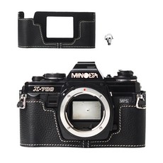 Dbzz 268786 DBZZ X700/X570 케이스 핸드메이드 천연 가죽 카메라 보호 하프 MINOLTA x700/x570용 블랙