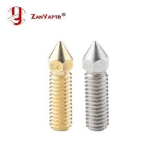 고속 화산 노즐 날카로운 황동 구리 스테인레스 스틸 0.2 1.0mm 핫 엔드 압출기 1.75MM 필라멘트 3D 프린터용, [01] Copper 1.75mm-0.2mm, 01 Copper 1.75mm-0.2mm, 1. Copper 1.75mm-0.2mm