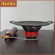 바람막이 있는 휴대용 가스 캠핑버너, 1개
