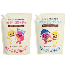 베이비언스 베비언스 베이비 리필 2000mlx2개(유연제1+세제1) 유아 섬유유연제, 2개, 2000ml