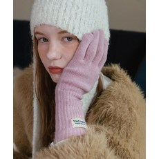 마크모크 MAC MOC Sso Ok 6Color 토끼털 울 로고 장갑 270219, Oatmeal, 1개