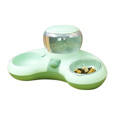 고양이 먹이 그릇 자동 공급기 마시는 상승 스탠드 애완 동물, 1개
