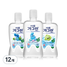 가그린 어린이용 구강청결제 사과향 캐릭터 랜덤발송, 156개, 380ml