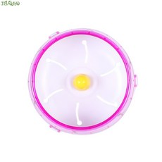 무소음 다람쥐 쳇바퀴 바람개비 러닝토이 15cm 조용한 자석 저소음 은신처 골든햄스터, 핑크반투명휠직경14, 1개