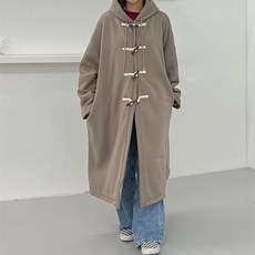 (모노레인) 안감 양털 후드 떡볶이코트 B 1553