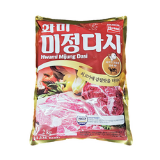 화미 미정 다시 2kg 쇠고기 다시다 시원국물 감칠맛, 2000g, 1개