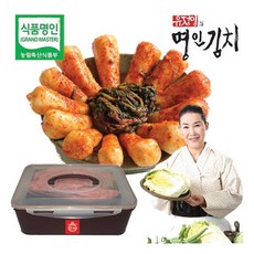 [유정임의명인김치] 식품명인 유정임의 통에담은 총각김치 4kg, 상세 설명 참조