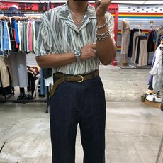 남성가죽꽈배기벨트