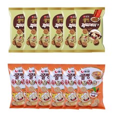 쫄병스낵 안성탕면맛 x 6개 + 짜파게티맛 x 6개, 1개