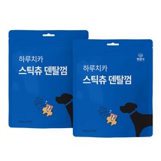 펫생각 강아지 하루치카 스틱츄 갈퀴형 덴탈껌 14p, 캥거루, 168g, 2개 - 펫생각하루치카