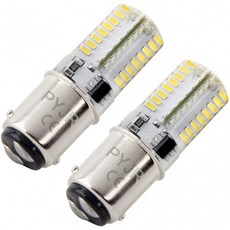Ba15d 1142 Led Bulb 12V White 1004 1076 1176 1130 저전압 6W 6000K PYRJIN 등가 40W 바이오넷 이중 접촉 베이스 실리콘, 단일옵션