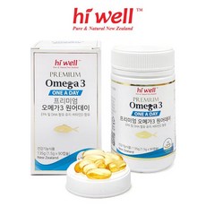 [하이웰] 오메가3 원어데이 90캡슐 1통 (3개월분) 비타민D, 1개, 단품