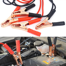 해피J보따리 자동차 배터리 점프케이블 500AMP 차량용 방전케이블 우레탄 고무손잡이 점퍼선, 1개