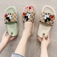 팔구샵)구*슬리퍼 미키슬리퍼 여성슬리퍼 사무실슬리퍼 통굽슬리퍼