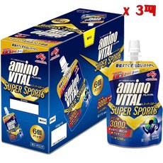 Amino Vital 아미노 바이탈 젤리 드링크 슈퍼스포츠 3000mg 100g 6개입 3개