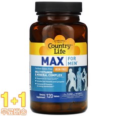 컨츄리라이프 Max for Men Multivitamin & Mineral 맥스 포 맨 120정 2개