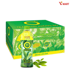 Vmart 베트남 레몬 그린티 녹차 tra xanh khong do, 455ml, 24개