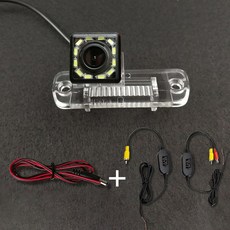 자동차 무선 후방 카메라 트럭 화물차 승용차 SUV CCD Fisheye 4 8 12 Led 동적 벤츠 SLK 클래스 R171 R350 R500 ML350 W203 W211 B20, 없음, 7) 12 led wireless kit