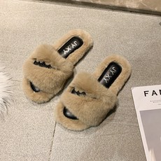 겨울 양털 실내화 사무실 거실 수족냉증 실내 털 슬리퍼