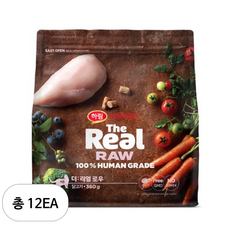 하림더리얼 고양이 키튼용 로우 닭고기 동결건조사료, 12개, 닭, 360g