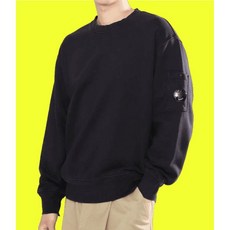 (정품보장) CP COMPANY 24 Cotton Diagonal Fleece Lens Sweatshirt (16CMSS098A 110044G 999) (코튼 다이애그널 플리스 렌