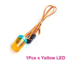 해외 구매대행 안내 화물차 트럭 보관함 다기능 LED 램프 스트로빙 블라스팅 깜박이 회전 조명 110 RC 모델 자동차 114 타미야 트랙터 엔지니어링 트럭용 유의 사항, 2) 1PCS Yellow Led, 1개