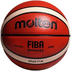 molten 몰텐 농구 FIBA 인증 성인용 7호구 미끄럼 방지 내마모성 GG7X, 공기주입안함