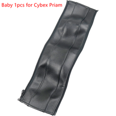 Cybex Priam 유모차 핸들용 가죽 PU 커버 보호 케이스 커버 팔걸이 범퍼 핸들 유모차 바 액세서리, [03] baby 1pcs black