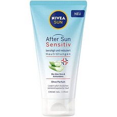 [독일] 948820 Nivea Sun After Sun Sensitive SOS Cream Gel (175 ml) Cooling After Sun Gel with Skin, 단일상품