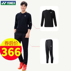 유닉스! YONEX) 배드민턴복 슬리브리스룩 남녀복 롱 팬츠 맨투맨 130078흑색 중기 1(3451)