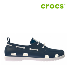 언더아머 크록스 보트슈즈 /H12- 206338-46K Mens Classic Boat Shoe Navy - Stucco