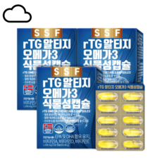 순수식품 rTG 알티지 오메가3 6개월분(180캡슐)비타민D 비타민E 비타민A