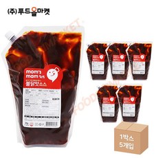 푸드올마켓_ 맘스맘 불닭맛소스 2kg /냉장 한박스 (2kg x 5ea)