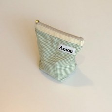 Aeiou 아에이오우 (M size 블루 Green 스몰 Check