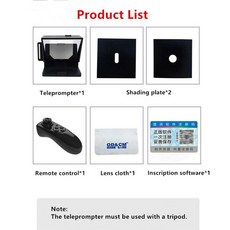 2020 휴대용 Prompter Smartphone Teleprompter with Remote Control News Live Interview Speech For Mobile, CN, T3-145