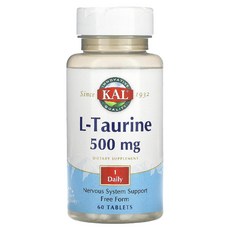칼 엘 타우린 500mg 60정 L Taurine, 1개