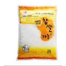 뚜레반 찹쌀가루 국산 A+, 3kg, 4개