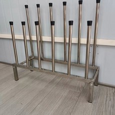 [딜러스 세일] 신발 신발장 거치대 보관대 작업화 긴신발 양식장 43x20 행거 장화걸이 스탠드, 7 304소재 6켤레 (가로70 세로30 높이49)