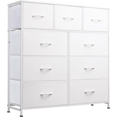 소웰홈 패브릭 4단9문 와이드 수납장, 화이트, 9단 화이트