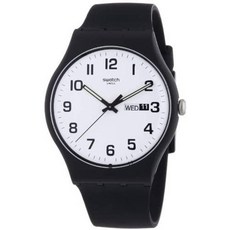 Swatch Swatch Classic Quartz Silicone Strap Black 20 Casual Watch (M